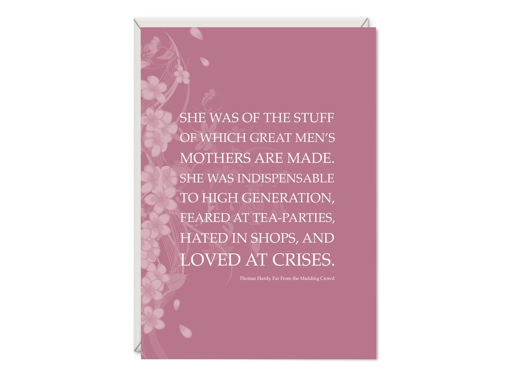Far From Madding Crowd Greetings Card - Thomas Hardy - Birthday Card for Mum