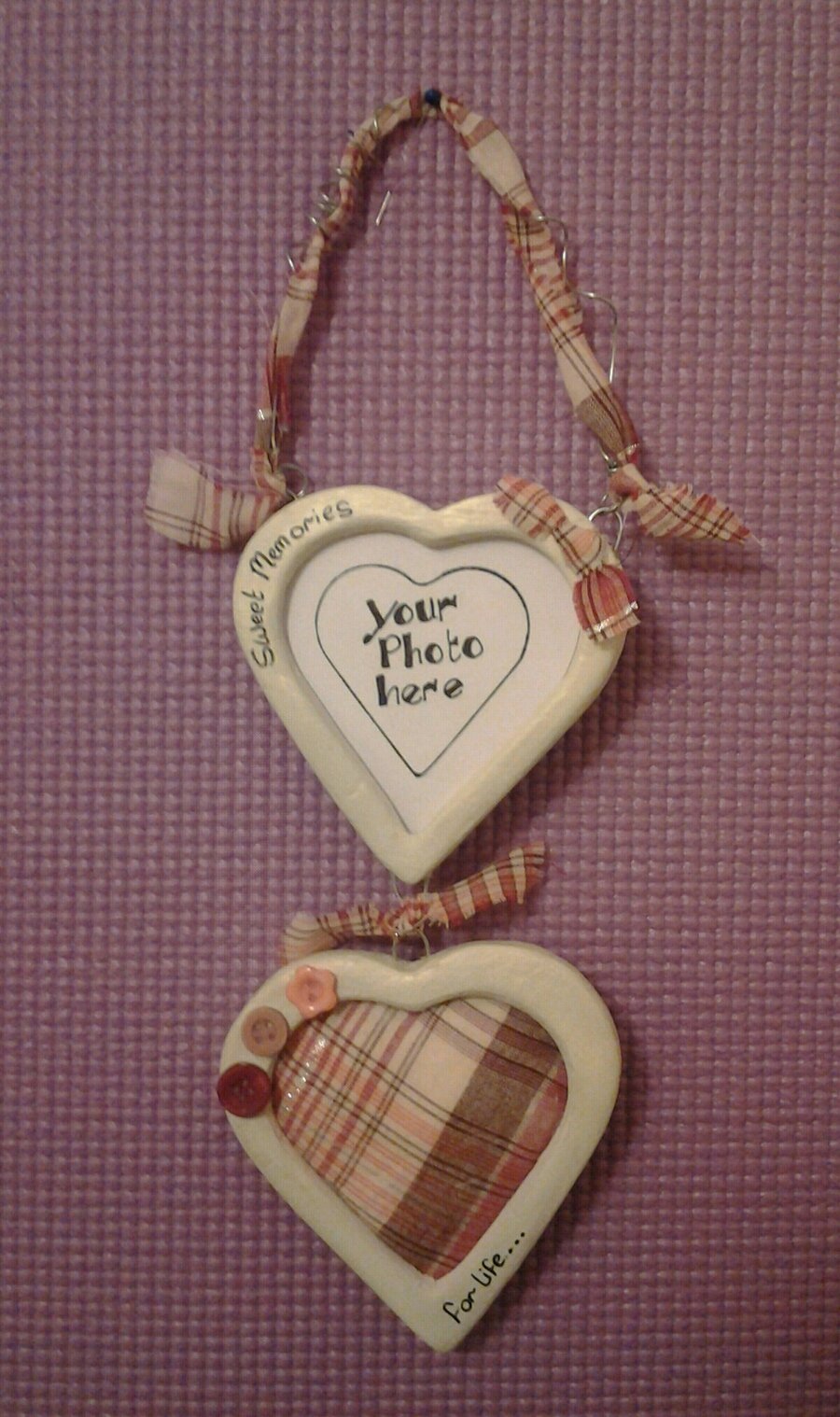 Sweet Memories For Life Heart  Hanging Decoration