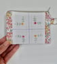 Coin purse in reclaimed embroidered cloth with Liberty trim and denim - Image 5