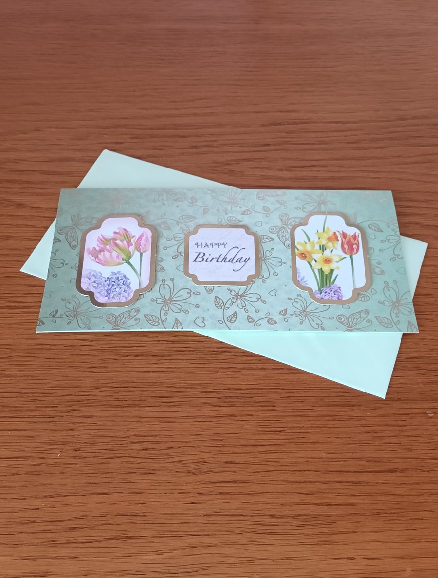 Spring Bulbs Birthday Card