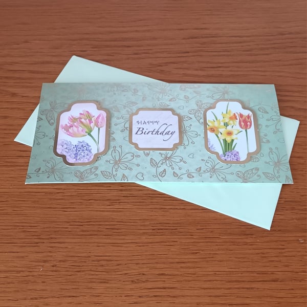 Spring Bulbs Birthday Card