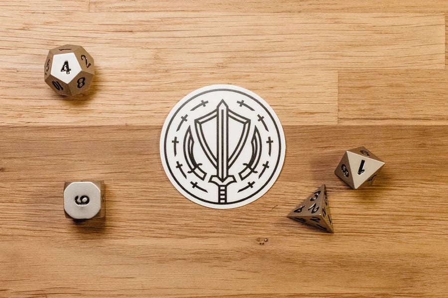 Fighter Sticker - accessories for D&D players