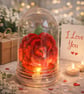 Personalised Forever Rose Light Dome –Handmade Valentine’s Gift & Mother's Dayy 
