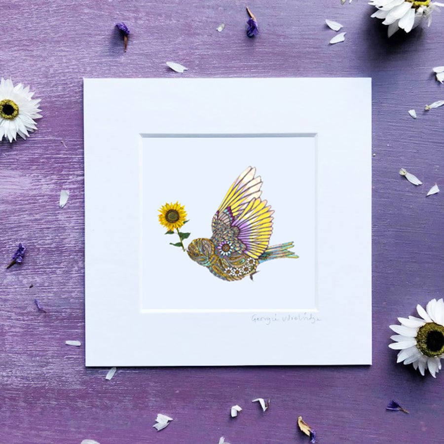 'Choose Love' 5" x 5" Mounted Print