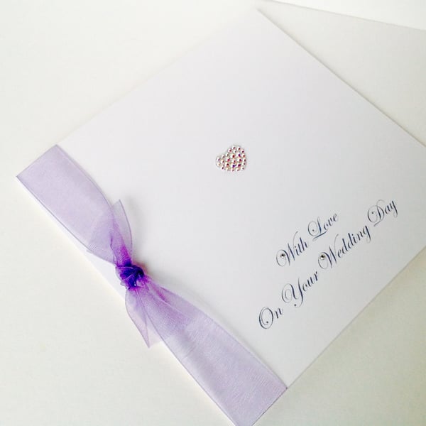 Wedding,Greeting Card,'Sparkle'Collection,Handmade Card,Can Be Personalised