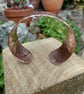 Punched semicircular wide copper cuff  bangle  - Image 2