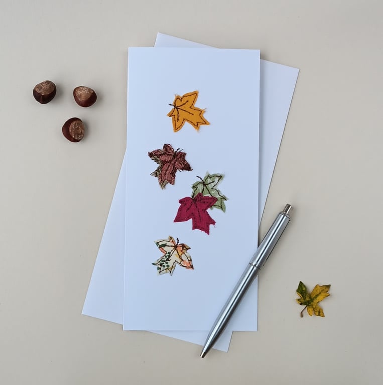 Falling Autumn Leaves General Greetings Card