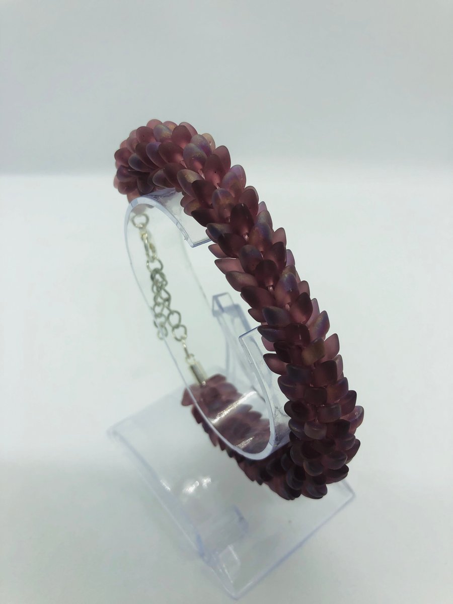 Magatama Bracelet - Smoky Amethyst 