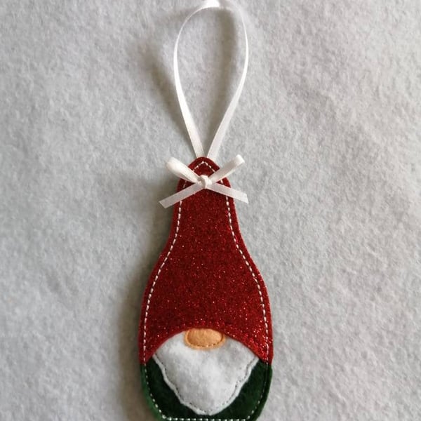722. Gnome Christmas tree hanging ornament.