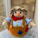 Scarecrow knitted tea cosy