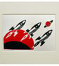 Rockets Linocut - Image 1