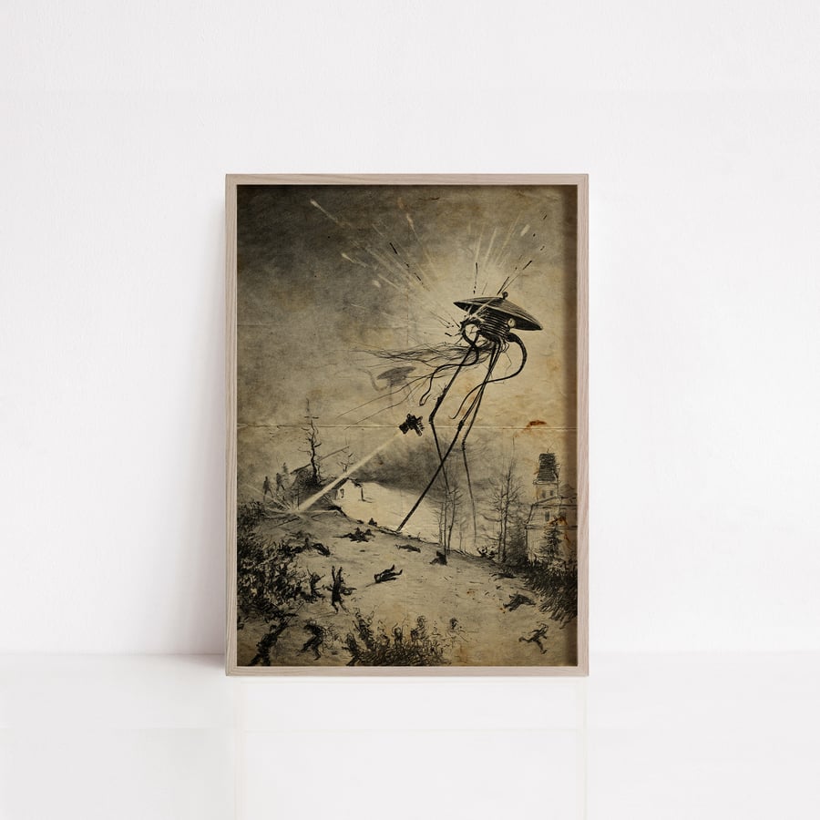 War of the Worlds 06 vintage print