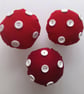 Toadstool Mushroom House Pin Cushion, handmade sewing supplies - Image 3