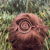  Celtic Copper Hair barrette slide clip