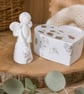 Handmade Angel Decoration with Heart Base 