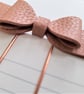 Pink bow paperclip book mark planner accessory - Image 3