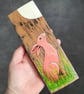 Hand Painted Reclaimed Whisky Barrel Stave - Moongazing Hare
