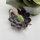 Handmade Jade-Look Bead Bracelet for Women Adjustable length