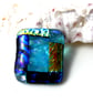 Patchwork  Brooch 105 Dichroic Fused Glass Handmade  - Image 6
