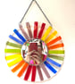 Fused Glass Rainbow Mirror - Image 1