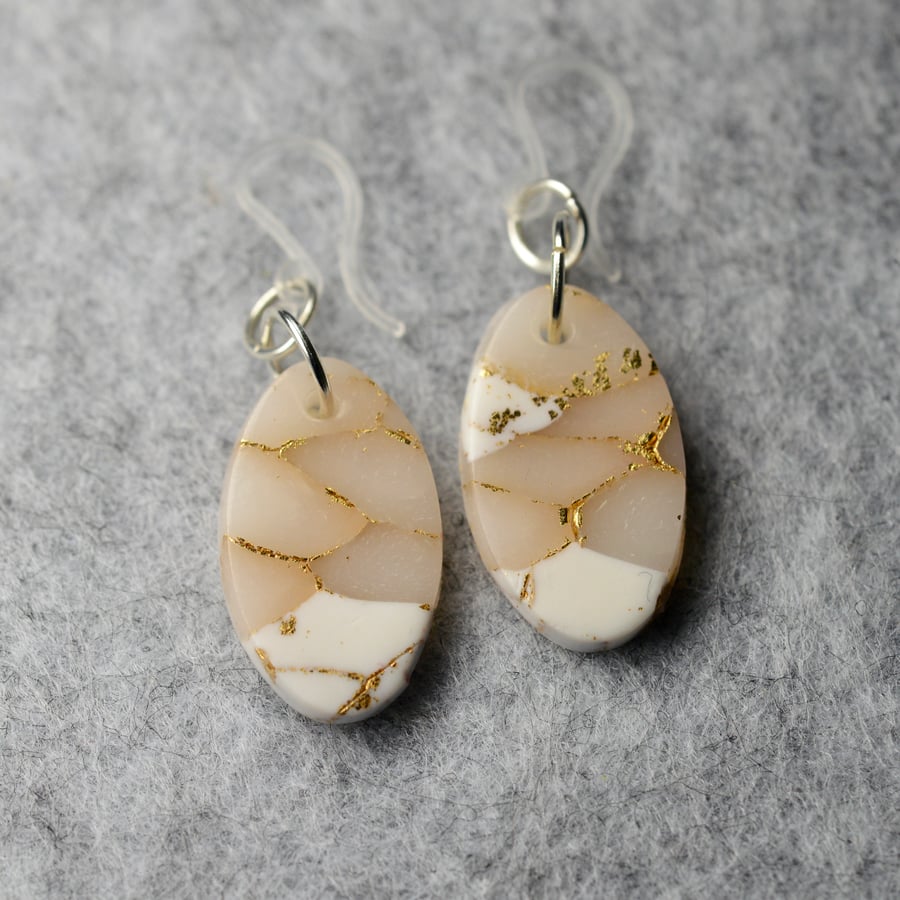 Polymer Clay Drop Earrings 