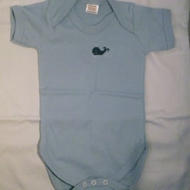 Blue Whale Baby Vest Age 6-12 months