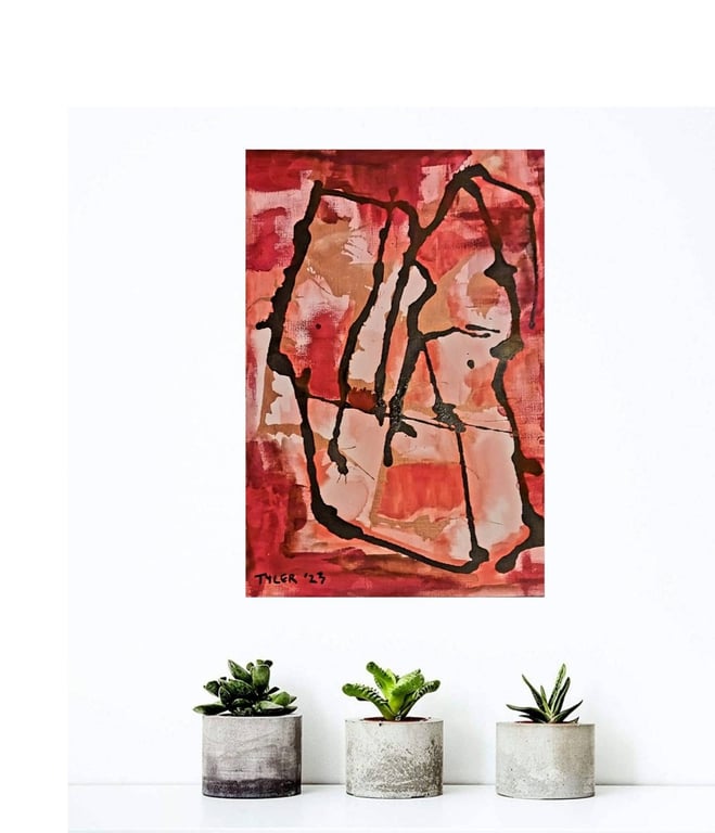 El corazon - mixed media on a4 paper