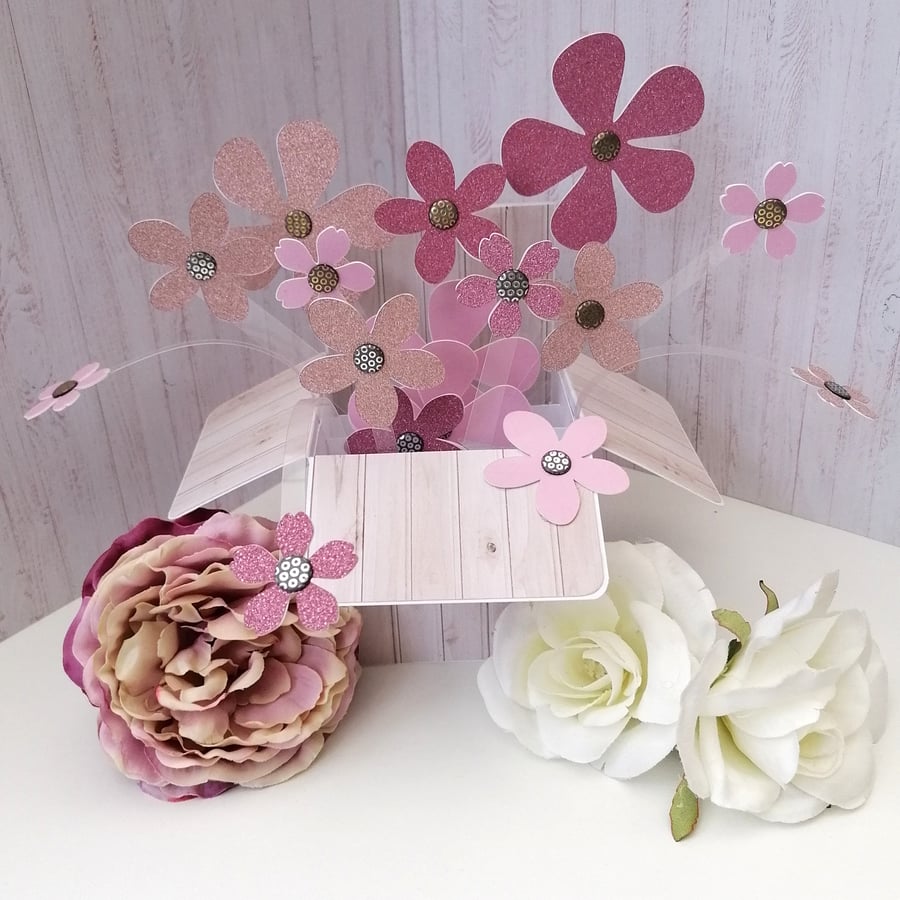 Pop Up Flowers Mother's Day or Birthday Card