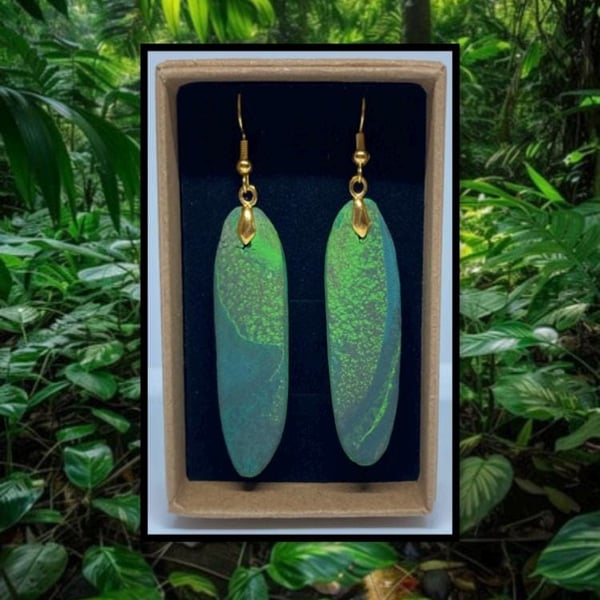Outlet Jungle drop earrings