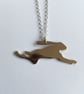 Bronze Leaping Hare Pendant  - Image 2