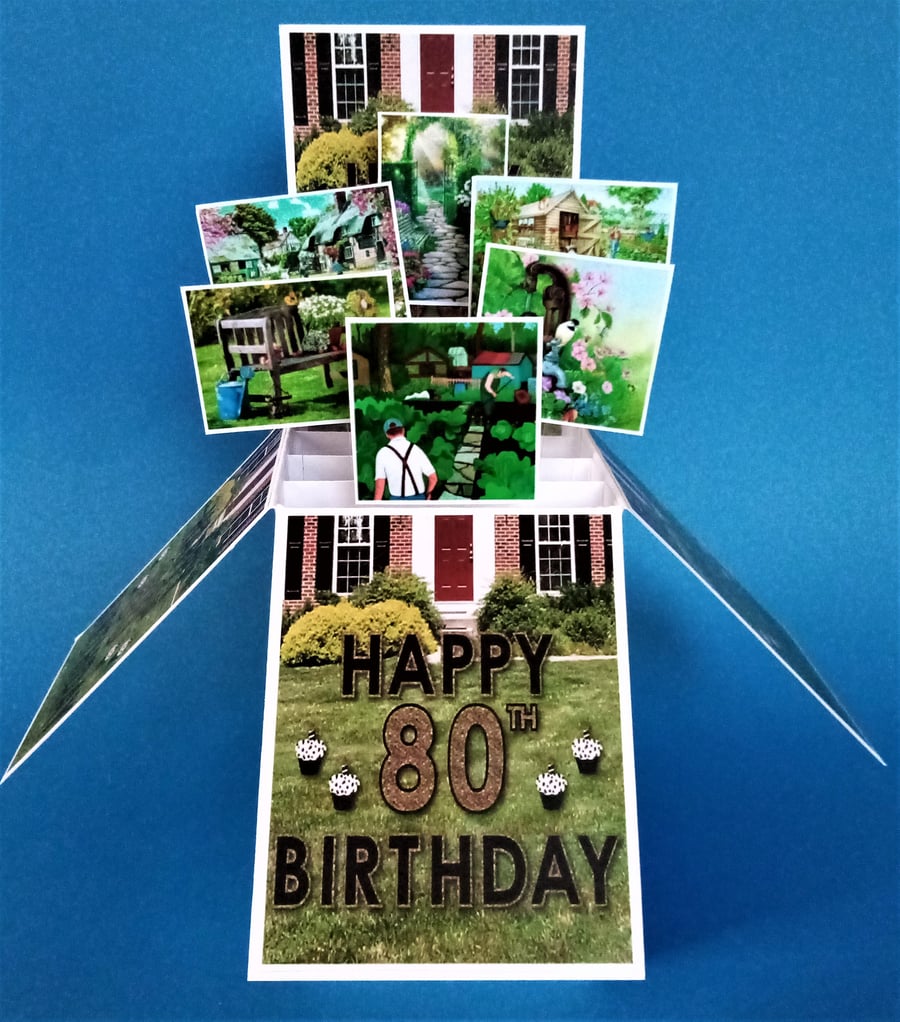 Men's Gardening 80th Birthday Card