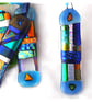 Patchwork Dichroic Treasure  Suncatcher Fused Glass 012 Sky Blue - Image 1
