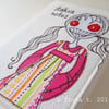 freehand embroidered stalker zombie sketchbook