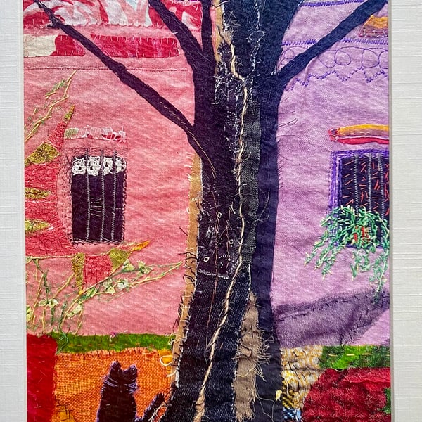 Below the jacaranda tree, original at print