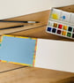 Hand Bound A6 Watercolour Sketchbook with Coptic Stitch Exposed Spine.Sunflowers - Image 6
