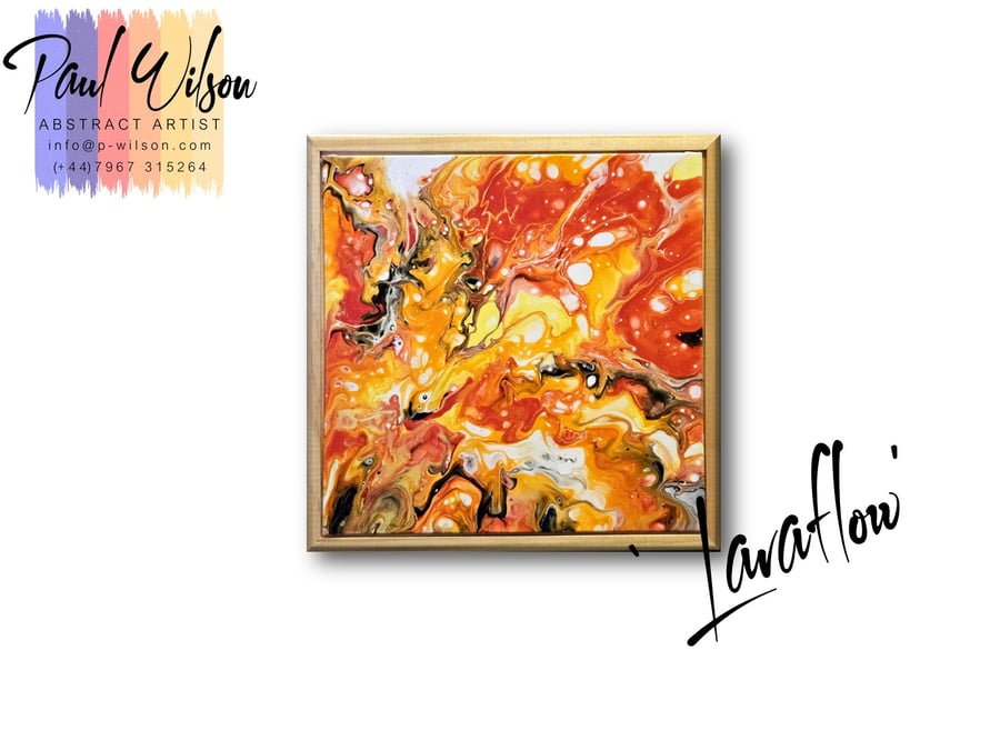 Handmade Acrylic Fluid Art - Original Abstract Painting