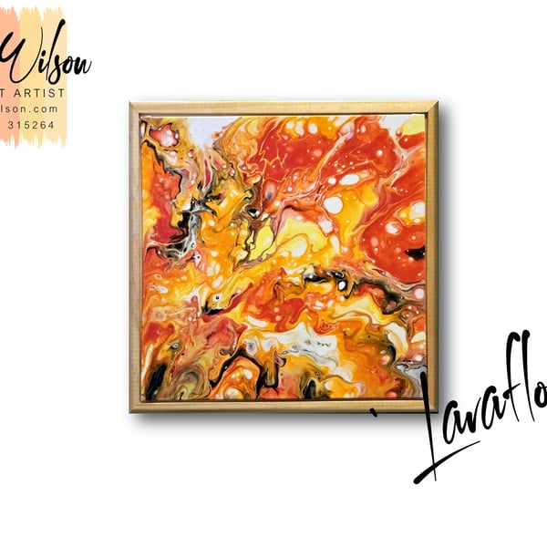 Handmade Acrylic Fluid Art - Original Abstract Painting