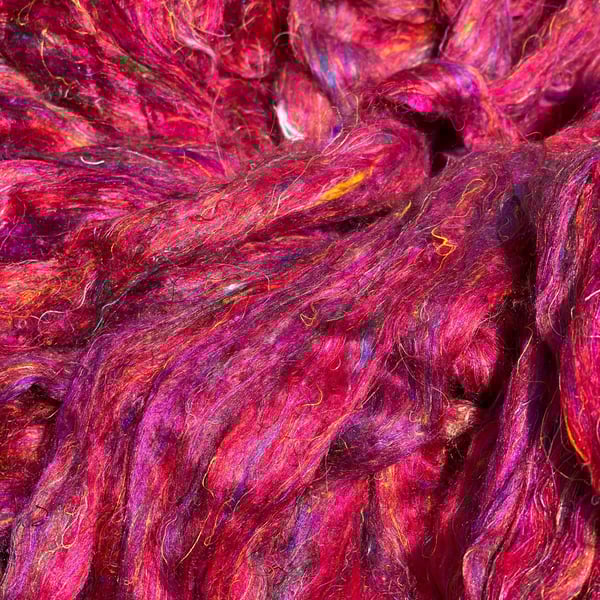 Hand Dyed Recycled Sari Silk