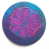 Pocket Mirror 58mm Fabric Pocket Mirror Free Machine Embroidery 