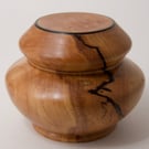 Small Decorative Trinket Box: Maple Burr Lid, Wooden No. 296