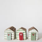 Teeny Hand Painted Wooden Beach Hut