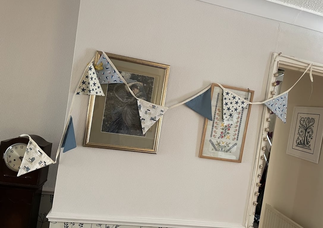 Seaside Bunting - starfish, yachts and fisherman hut designs - 3m long 