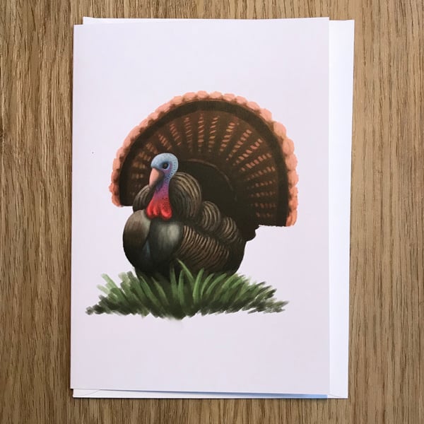 Turkey blank greeting card