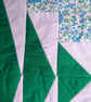 Green & blue patchwork cushion covers. Choice of 2 designs. BOTH still available - Image 5