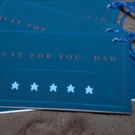 9 pack '5 star dad' gift tags, blue 