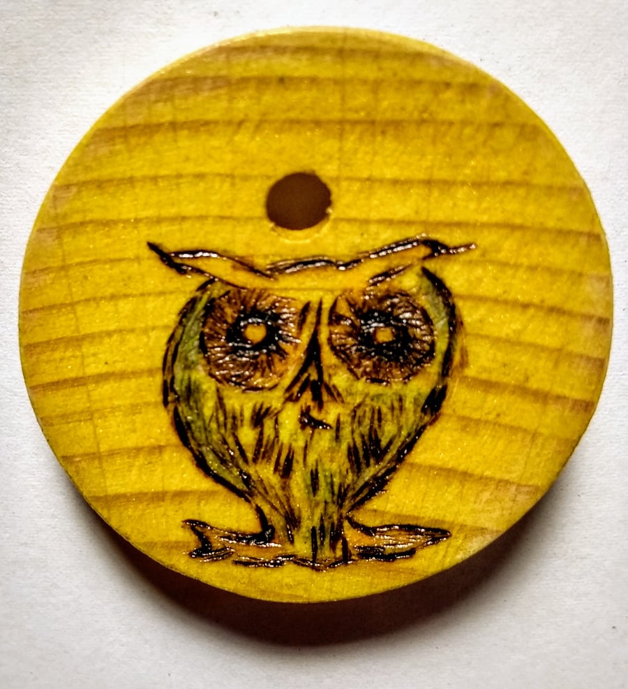 baby owl pendant