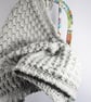 New Baby Gift Grey Baby Blanket, Handmade Crochet Gift, Extra Thick Blanket  - Image 8
