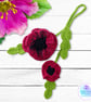 Poppy bag charm. Poppy keyring. Poppy gift gift. Poppies - Image 9