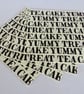 Four 'Words' Paper Napkins - Image 1