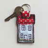 Little House Felt Key Ring